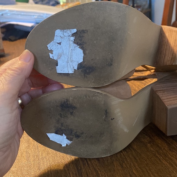 SUSINA Suede Ankle Boots w Open Toe, 7.5 - Picture 7 of 8